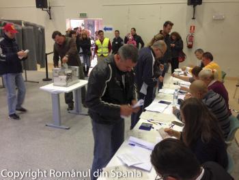 12 mii de romani au votat in Spania in primele ore