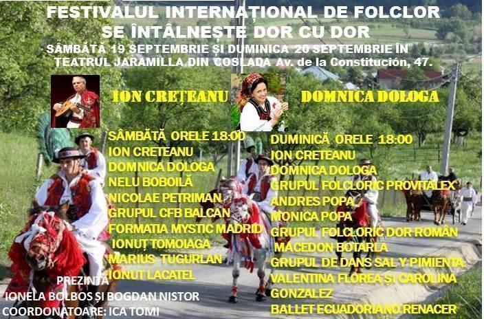 Festival de muzică populară românească la Coslada (Madrid)