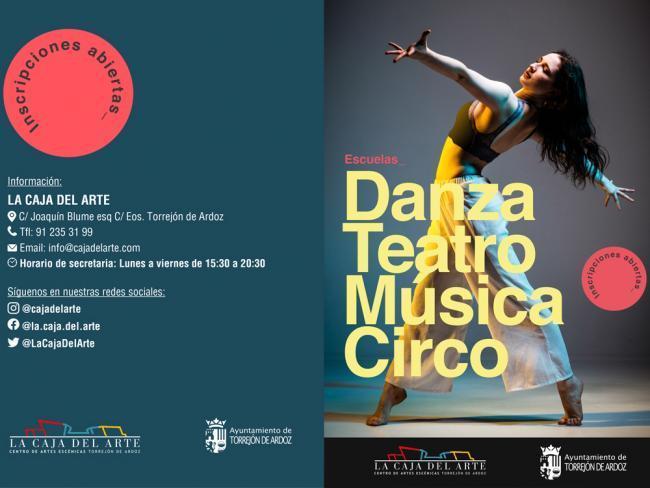 Torrejón – Mai sunt locuri disponibile în școlile de dans, teatru, muzică și circ care se predau la La Caja del Arte din Torrej…