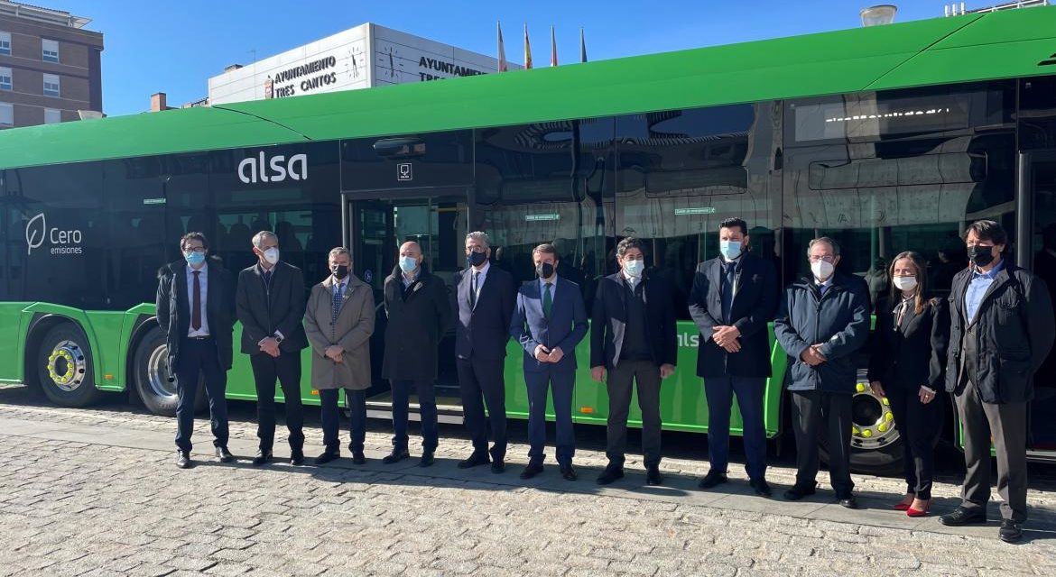 Comunitatea Madrid lansează primul autobuz interurban 100% electric din Spania