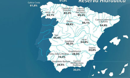 Rezerva de apă spaniolă este la 44,3% din capacitatea sa