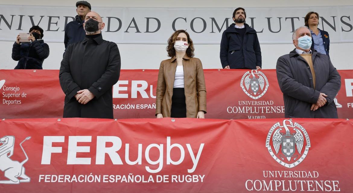 Díaz Ayuso participă la meciul de rugby dintre Spania și România