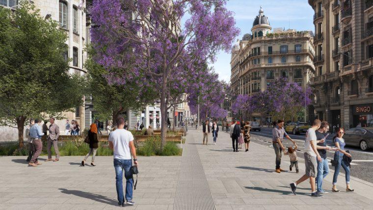 Barcelona: Via Laietana începe pe calea spre a fi mai durabilă, mai ecologică și mai prietenoasă
