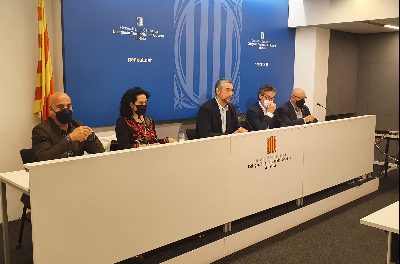 Bernat Solé primește raportul că PIMEC, COELL, CC.OO.  și UGT au elaborat cauzele relocării companiilor din Lleida