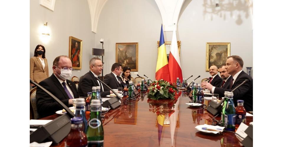 Întrevederea premierului Nicolae-Ionel Ciucă cu președintele Republicii Polone, Andrzej Duda