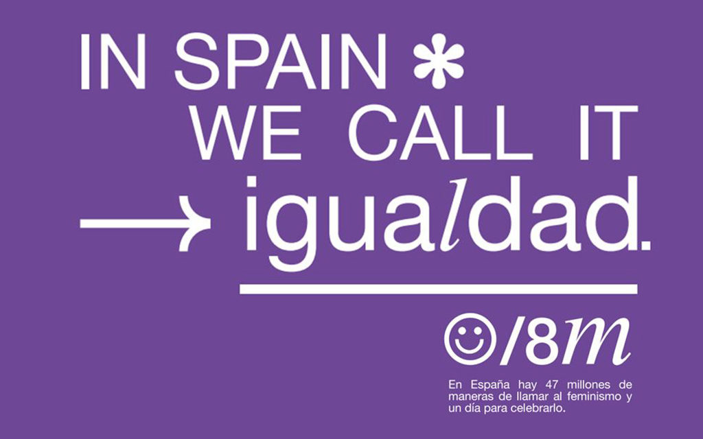 Egalitatea prezintă campania „În Spania o numim egalitate” cu ocazia 8M, Ziua Internațională a Femeii