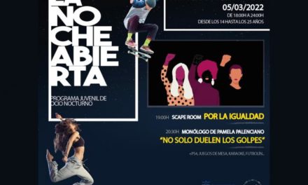 Torrejón – Mâine, sâmbătă, 5 martie, programarea „Open Night” continuă cu o „Scape Room for Equality” ca activitate specială…