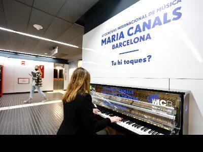 Gara Gràcia de Ferrocarrils găzduiește un pian cu ocazia Concursului de muzică Maria Canals