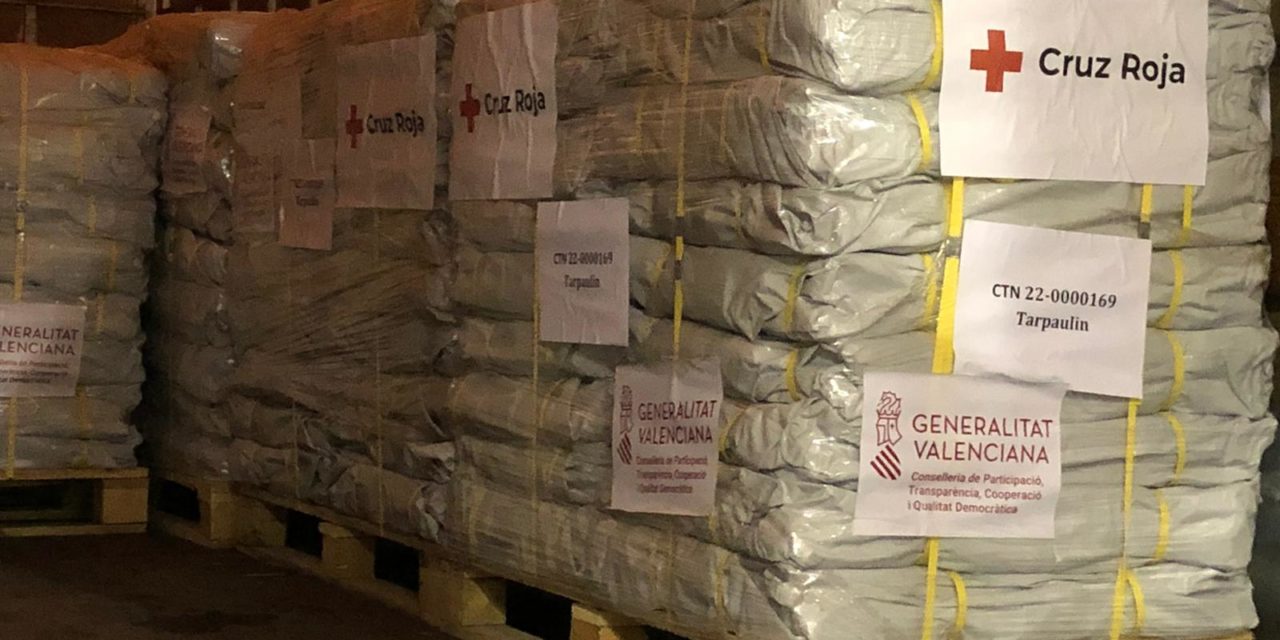 Comunitatea Valenciana: Crucea Roșie trimite un transport de articole esențiale pentru persoanele afectate de conflictul din Ucraina