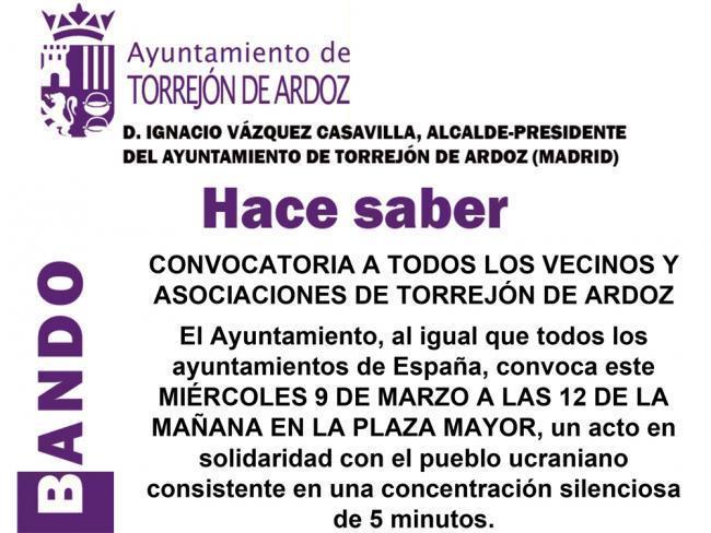 Torrejón – Consiliul Local, la fel ca toate municipalitățile din Spania, se întrunește mâine MIERCURI, 9 MARTIE LA ORA 12 DIMINEAȚA LA…