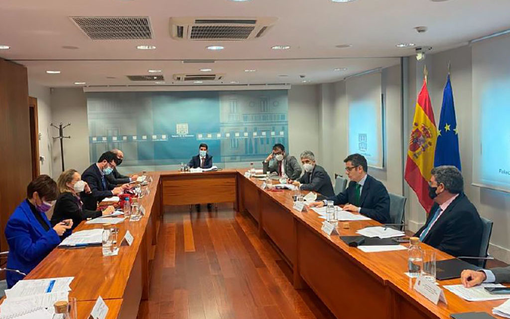 Întâlnirea Comisiei interministeriale pentru reconstrucția orașului La Palma
