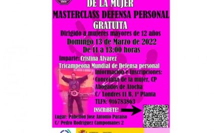 Torrejón – Duminica viitoare, în Săptămâna Femeii, un masterclass de autoapărare susținut de tripla campioană mondială, Cristina Á…