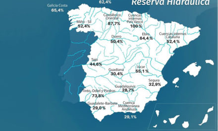 Rezerva de apă spaniolă este la 44,1% din capacitatea sa
