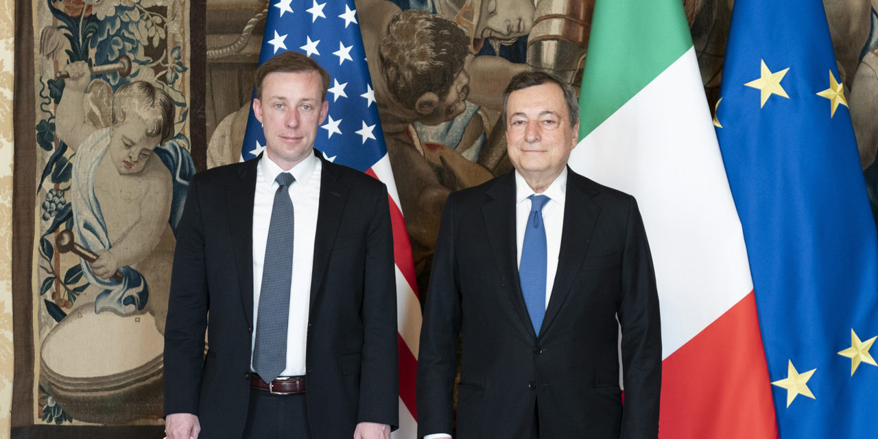Președintele Draghi s-a întâlnit cu consilierul de securitate al SUA Sullivan
