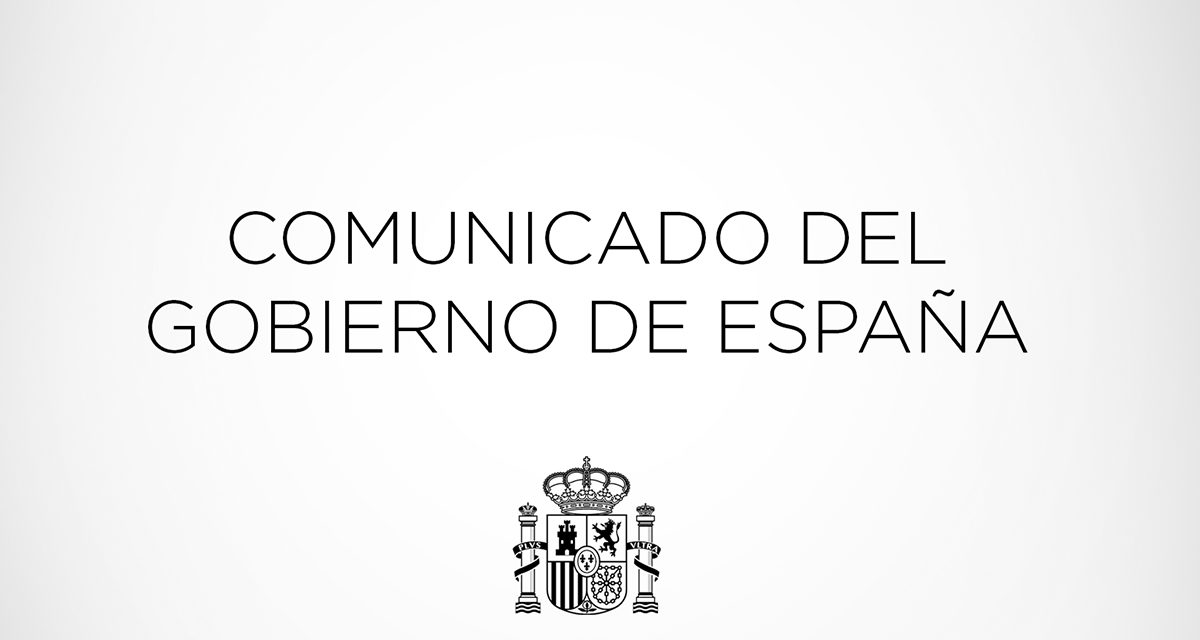 Declarație din partea Guvernului Spaniei