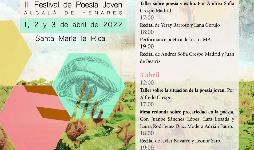 Alcalá – Alcalá va găzdui cel de-al treilea Festival de poezie tânără în primul weekend din aprilie