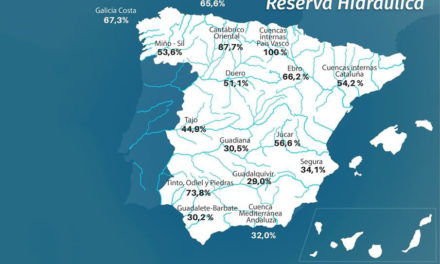 Rezerva de apă spaniolă este la 44,9% din capacitatea sa