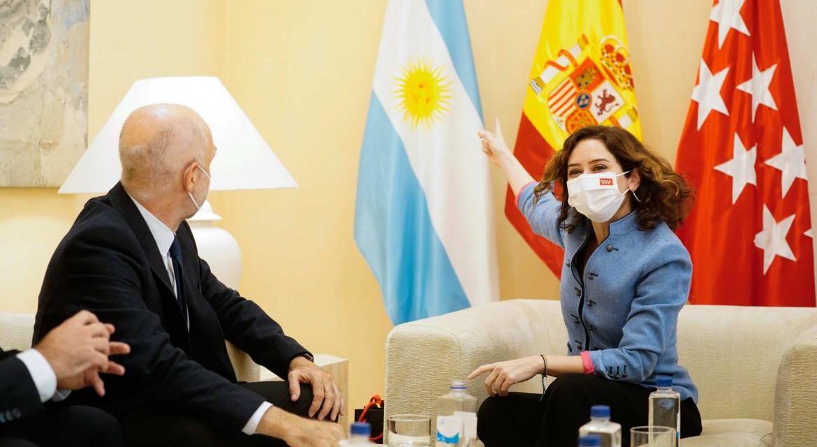 Díaz Ayuso își schimbă experiența managerială cu șeful Guvernului orașului Buenos Aires