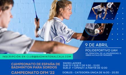 Alcalá – Alcalá de Henares va găzdui Campionatul Spaniol de Badminton pentru Surzi