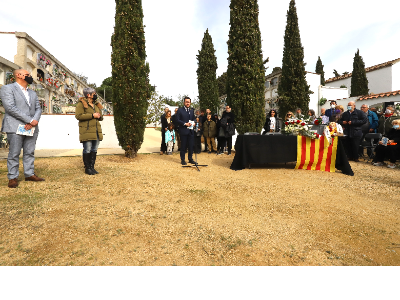 Președintele Aragonès: „Ne luptăm față de fascism, onorând memoria celor care și-au pierdut viața apărând libertățile Cataloniei, democrația și justiția”
