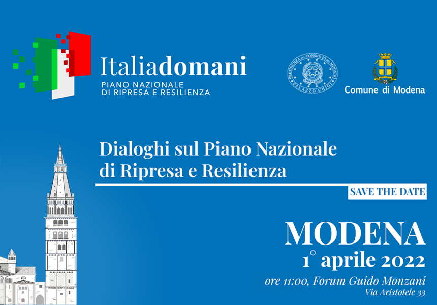 La 1 aprilie, la Modena, o nouă etapă a Dialogurilor PNRR