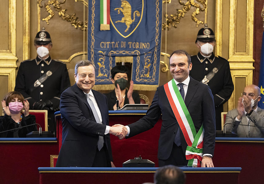Președintele Draghi la Torino