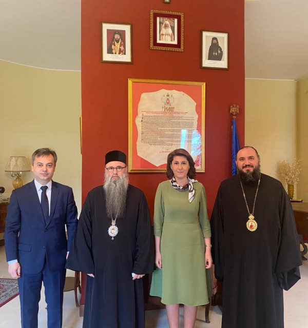 Italia: Întrevedere a noului ambasador desemnat al României cu Preasfințitul Părinte Episcop Siluan al Episcopiei Ortodoxe Române a Italiei