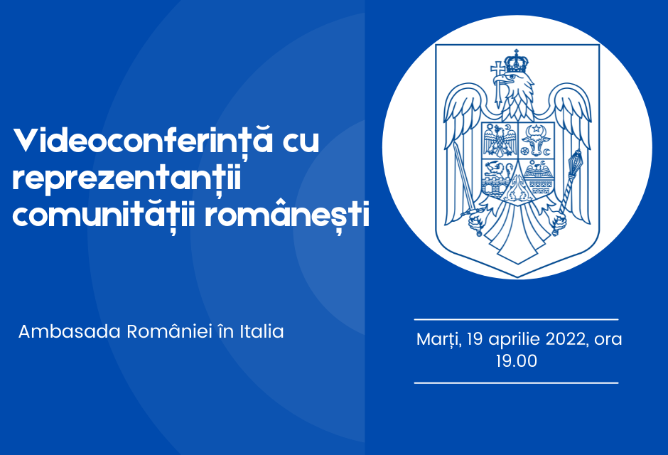 Italia: Videoconferință cu reprezentanții comunității românești