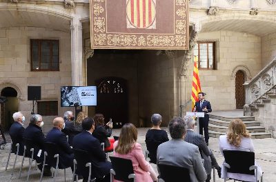 Președintele Aragonès: „La nouăzeci și unu de ani de la proclamarea sa, Republica Catalană continuă să fie cea mai bună propunere pentru a avansa țara”