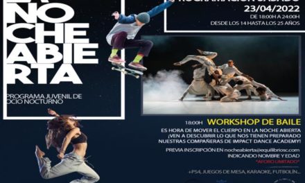 Torrejón – Activitățile speciale ale programului de agrement alternativ pentru tineri „Noaptea deschisă” continuă sâmbătă, 23 aprilie cu…