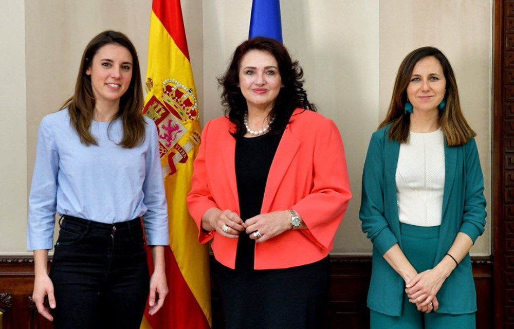Montero și Belarra se întâlnesc cu comisarul european pentru egalitate, Helena Dalli