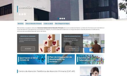 Asistența primară își unifică tot conținutul într-un nou site web al Comunității Madrid
