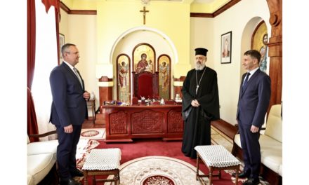 Vizita premierului Nicolae-Ionel Ciucă la Arhiepiscopia Ortodoxă Alba Iulia