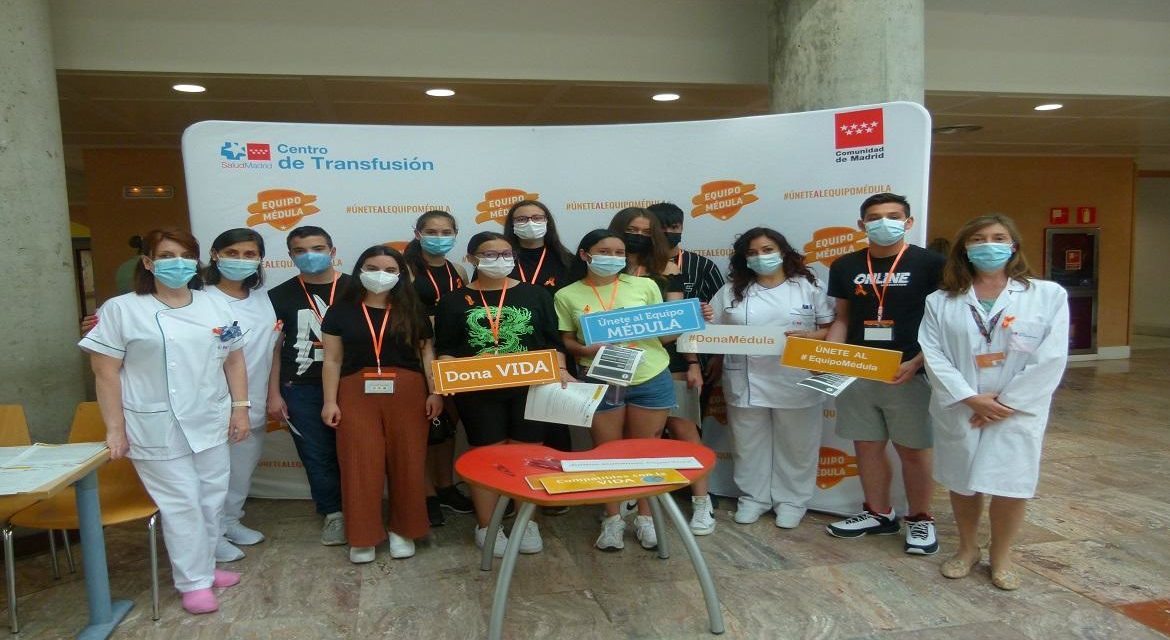 Spitalul Fundației Alcorcón se alătură campaniei „Echipa Măduvei” a Centrului de Transfuzii pentru creșterea numărului de donatori de măduvă osoasă