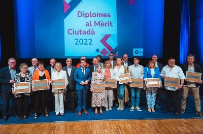 Președintele Aragonès prezintă diplomele meritului public al Palafrugell