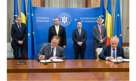 Ceremonia de semnare a Acordului între Societatea Națională de Transport Gaze Naturale Transgaz S.A și Banca Europeană de Investiții (BEI) privind furnizarea de servicii de consultanță în vederea elaborării strategiei pentru decarbonizare