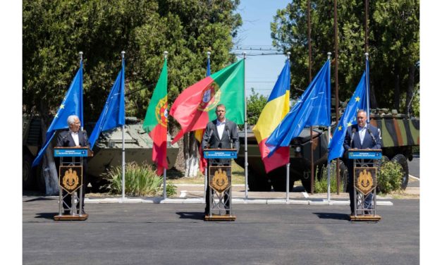 Vizita președintelui României, Klaus Iohannis, a premierului Nicolae-Ionel Ciucă și a prim-ministrului Republicii Portugheze, António Costa, la Unitatea Militară din Caracal