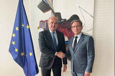 Ministrul Giró se întâlnește la Frankfurt cu vicepreședintele Băncii Centrale Europene, Luis de Guindos
