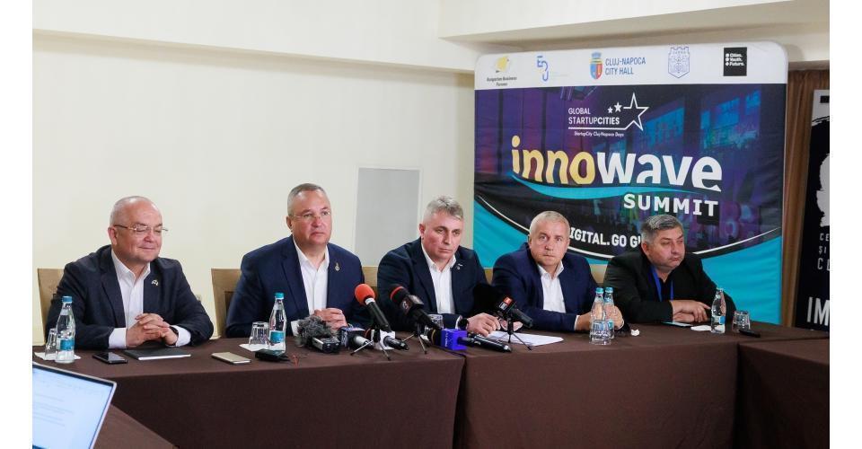 Conferință de presă susținută de premierul Nicolae-Ionel Ciucă la Cluj-Napoca