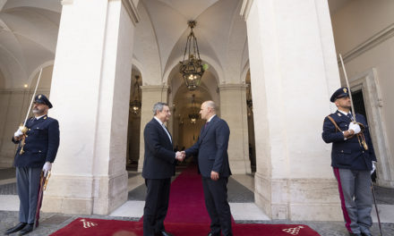 Draghi se întâlnește cu președintele Guvernului Republicii Macedonia de Nord Kovachevski