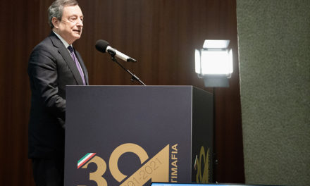Președintele Draghi la conferința „Rolul finanțelor în lupta împotriva mafiei”;