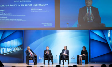Președintele Draghi vorbește la evenimentul în memoria lui Alberto Alesina