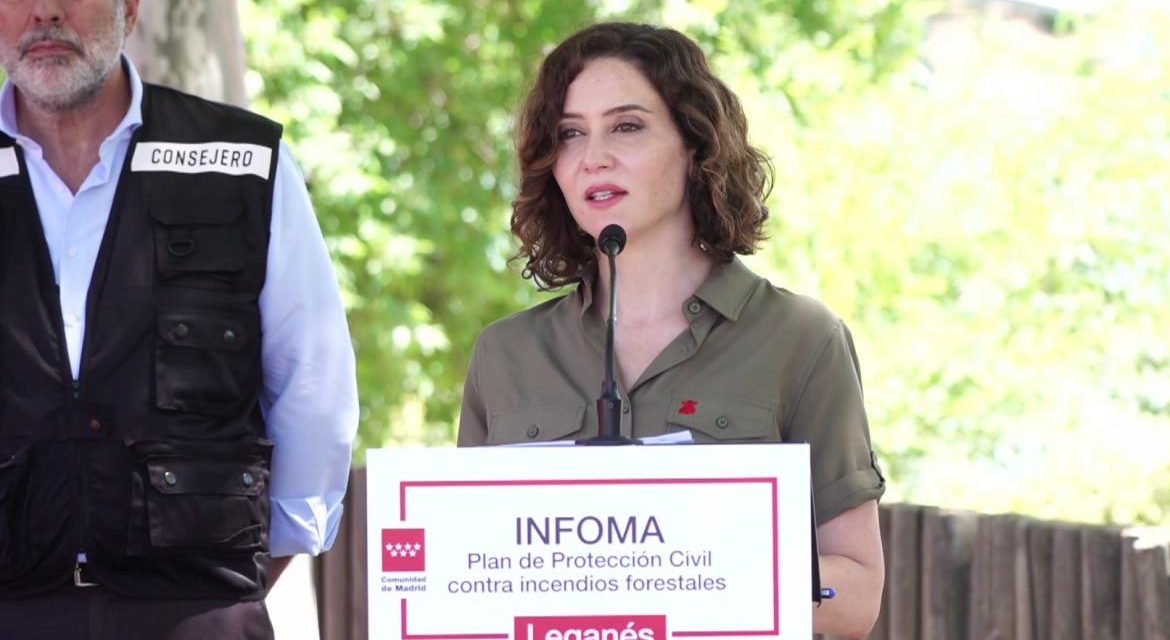 Díaz Ayuso prezintă Planul INFOMA cu cea mai mare investiție pe hectar de pădure din toată Spania și unul dintre dispozitivele „cel mai bine echipate din lume”