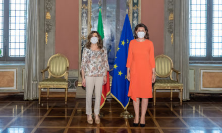 Italia: Întâlnirea ambasadorului României în Italia, Gabriela Dancău, cu președintele Senatului Republicii Italiene, Maria Elisabetta Alberti Casellati