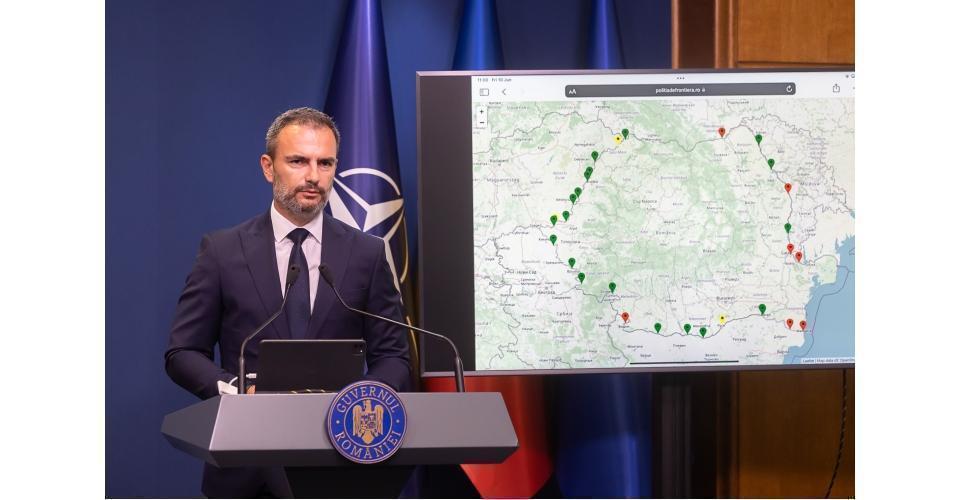 Declarații de presă susținute de purtătorul de cuvânt al Guvernului, Dan Cărbunaru, privind măsurile luate de autoritățile responsabile pentru optimizarea traficului la frontiera cu Ucraina și Moldova