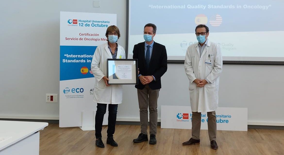 Oncologia Medicală a Spitalului 12 de Octubre primește certificarea internațională „Inițiativa de practică oncologică de calitate”
