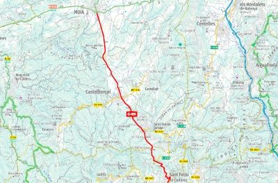 Territori licita pentru lucrări de îmbunătățire a siguranței C-59 între Moià și Sant Feliu de Codines