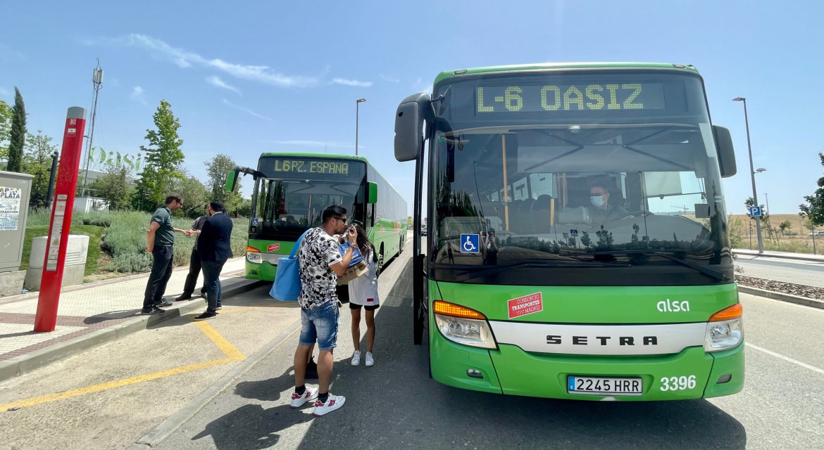 Comunitatea Madrid transportă peste 4.000 de pasageri săptămânal pe linia 6 de autobuz Torrejón de Ardoz