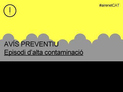 Acció Climàtica extinde avertismentul preventiv pentru particule în conurbația Barcelona și județele Girona