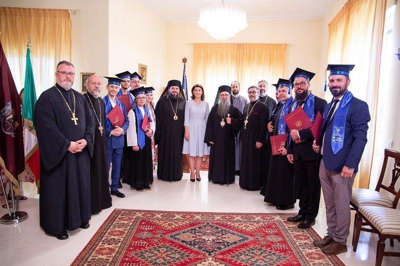 Italia: Participarea ambasadorului român Gabriela Dancău la ceremonia de absolvire a studenților de la Facultatea de Teologie „Justinian Patriarhul” de la Rom…